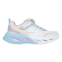 Zapatillas Nina Cosmic Glow Rainbow Beam Celeste Skechers