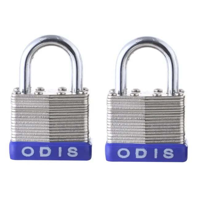 Pack 2 Candados Odis Laminados 40mm Con Llaves Iguales
