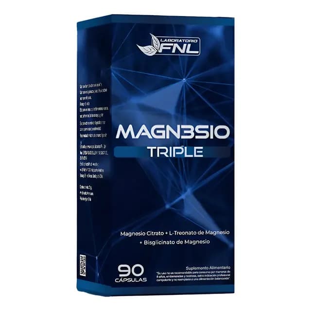 Triple Magnesio Fnl Citrato Treonato Glici 90ca Envio Gratis