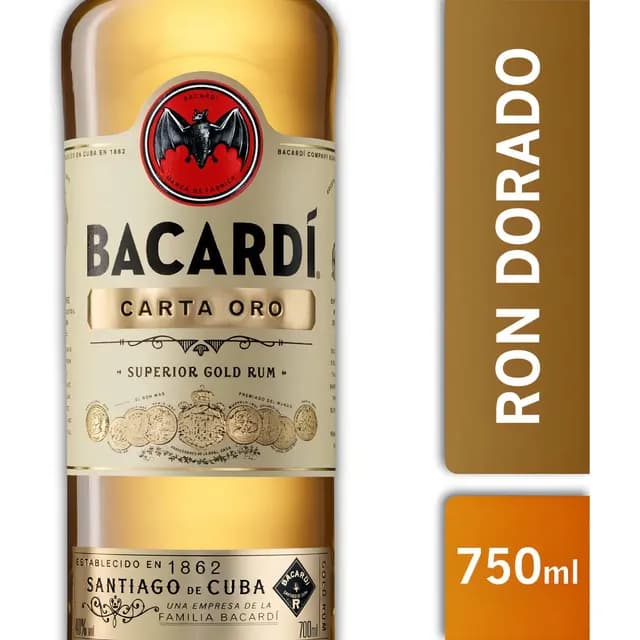 Ron Bacardi Carta Oro 750cc