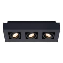 Lampara De Techo Direccional Xirax Negro Led 3xgu10