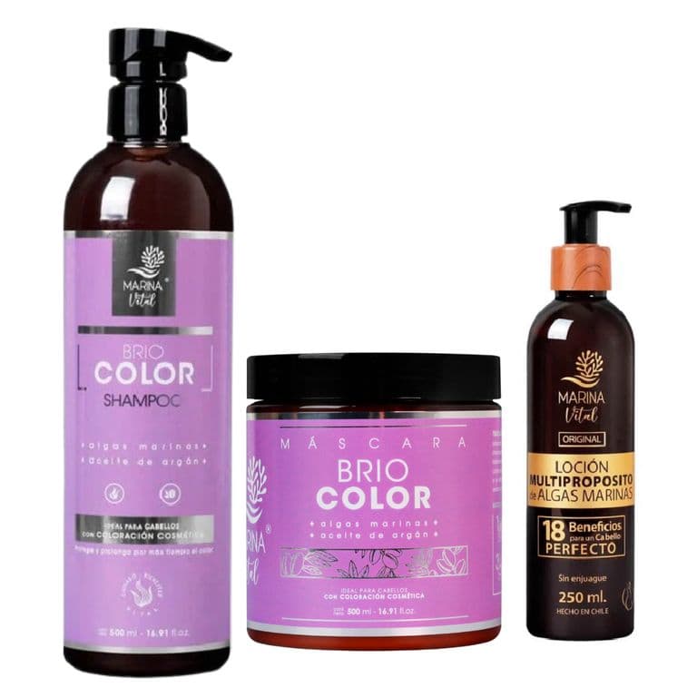 Shampoo y mascara briocolor y Locion multiproposito