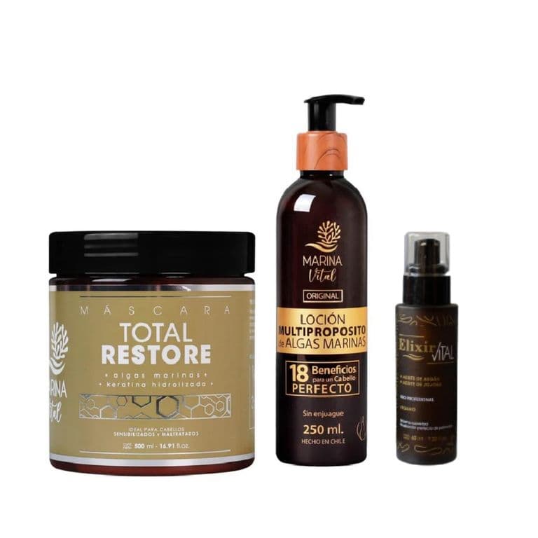 Pack Mascara Restauradora Locion Multiproposito y Serum
