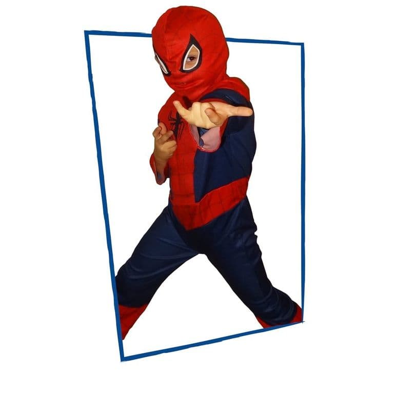 Disfraz Basico Spiderman 6 a 7 anos Pronobel Rojo ...