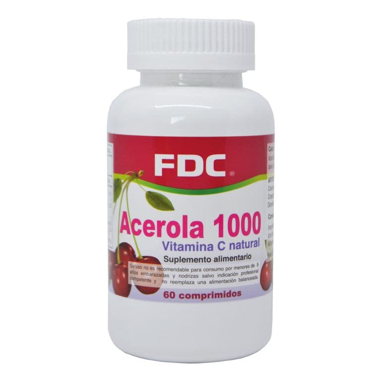ACEROLA VITAMINA C NATURAL 1000 MG X 60 COMP