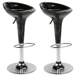 Pack 2 Pisos Bar Regulable Estilo Retro Negro