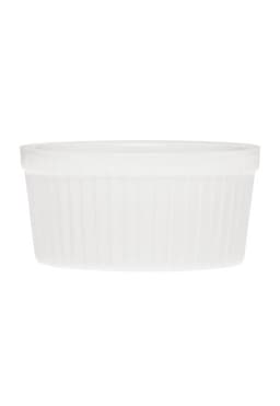 SET DE 12 POCILLOS PARA SOUFLE BLANCOS 6,5CM STAR