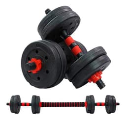 Set Mancuernas Con Barra Ajustable 10Kg K-Fit