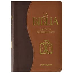 Biblia Libro del Pueblo de Dios Simil Piel Bitono con Uneros