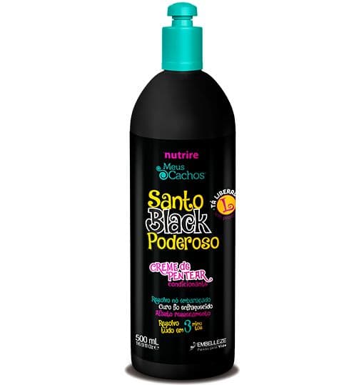 Crema De Peinar Meus Cachos Santo Black 500ml