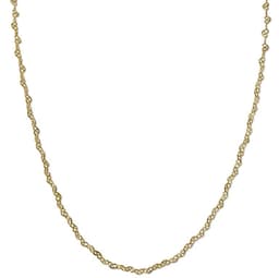 Cadena Eslabon Corazon Enchapado Oro 18K Dorado TALLA UNICA