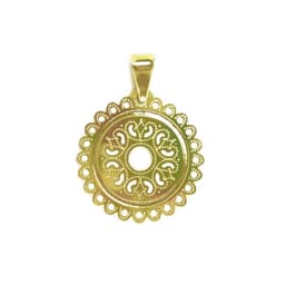 Colgante Redondo Mandala Enchapado Oro 18K Dorado TALLA UNICA