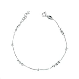 Pulsera Bolitas Cadena Veneciana Plata Fina925 Plateado TALLA UNICA