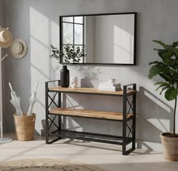 Mesa arrimo de roble Venetti L