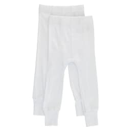 Calzoncillo Largo Algodon Pack 2 Mota. Blanco 2