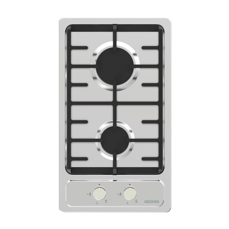 Encimera A Gas  Groner Inox 2Q