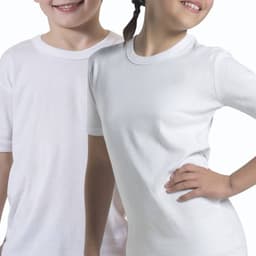 Camiseta manga corta algodon pack 2 Blanco 10