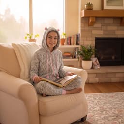 Pijama Teens Nina Polar Entero Gris Gris 12