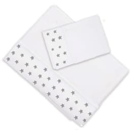 Juego de Sabanas Estrellas Gris 1 Plaza