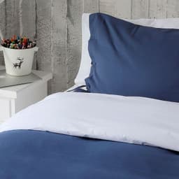 Cubreplumon Algodon 1 Plaza Azul Stonewash