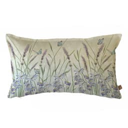 FUNDA COJIN ALGODON JARDIN DE LAVANDA 50X30
