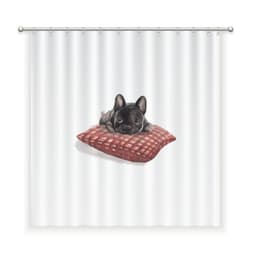 Cortina de Bano Algodon Bulldog