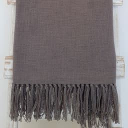 CHAL TELAR ALGODON TAUPE 220X100