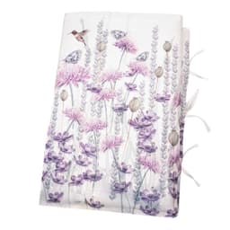 PIECERA MARISA JARDIN SILVESTRE LILA Y HOJITAS 220X70