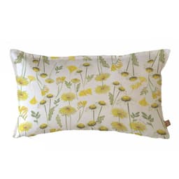 FUNDA COJIN ALGODON PRIMAVERA AMARILLA 50X30