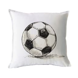 FUNDA COJIN ALGODON PELOTA FUTBOL 45X45