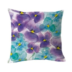 FUNDA COJIN ALGODON PENSAMIENTOS 45X45