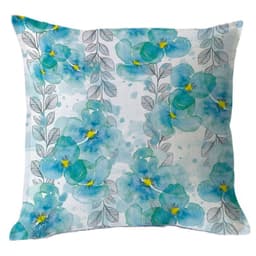 FUNDA COJIN MIX PENSAMIENTOS Y HOJITAS 45X45