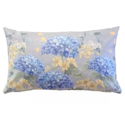 FUNDA COJIN GAMUZA HORTENSIAS 50X30