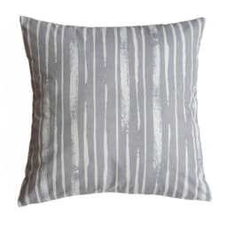 FUNDA COJIN GAMUZA LINEAL GRIS 45X45