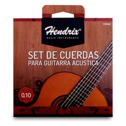 Set de Cuerdas Para Guitarra Acustica Hendrix.