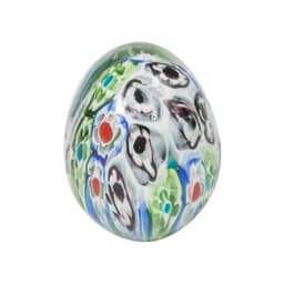 Huevo decorativo vidrio colores pequeno