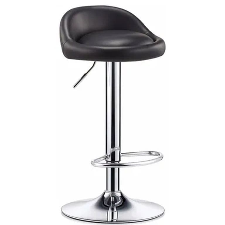 Silla Piso Bar Altura Regulable Taburete Negro