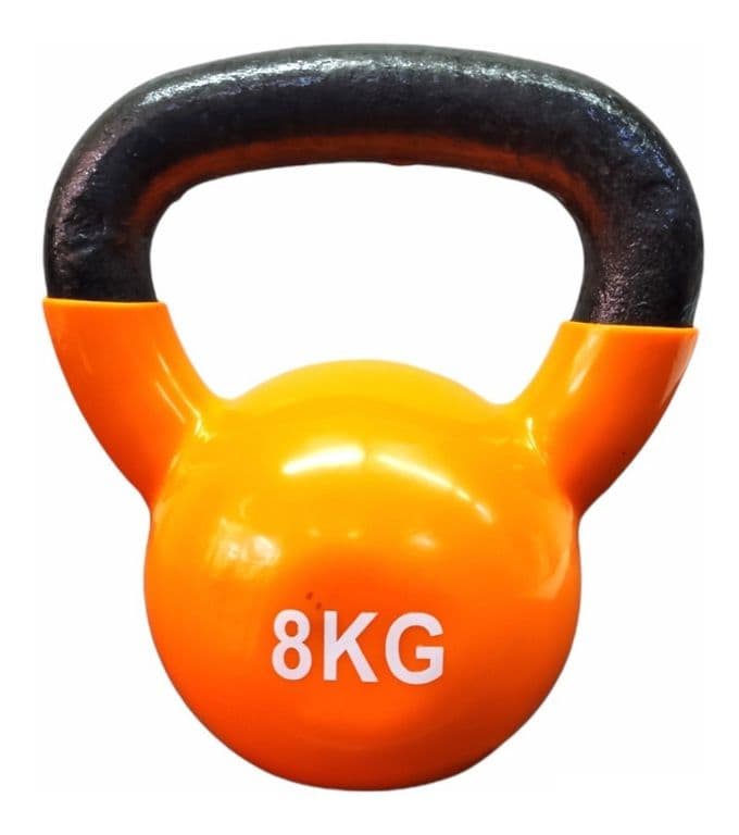 Pesa Rusa Kettlebell 8kg Acero Y Vinilo