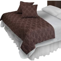 Piecera Con Fundas Sk Barroco Chocolate Reversible
