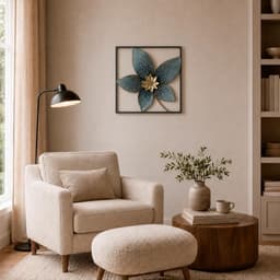Placa Mural Marco Decorativa Poinsetia