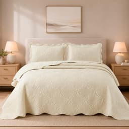 Quilt Sherpa Paris Liso Crudo 1,5 Plazas