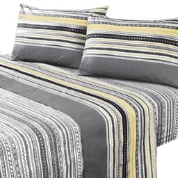 Juego de Sabanas 144 Hilos King Karachi Grey