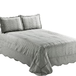 Quilt Bordado King Versailles Gris