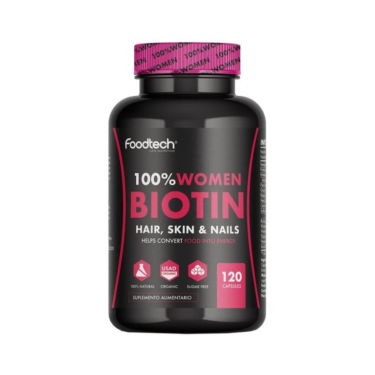 100% Women Biotin 120 caps - SIN SABOR