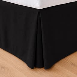 Faldon 144 hilos Clasico Liso 1 Plaza Negro