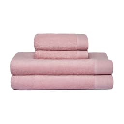 Set 2 toallas mano y 2 toallones bano Elegance, 100% algo, 550 gr