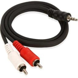 Cable De Audio Aux 2X1 (3.5mm a RCA) CAV02 HIFI
