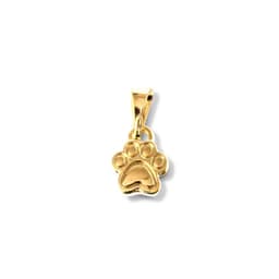 Colgante Huella Perro Enchapado Oro 18K Dorado TALLA UNICA