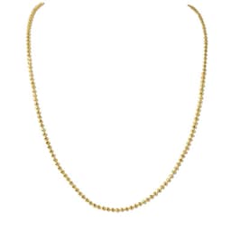 Cadena Bolitas Enchapada Oro 18K Dorado 45