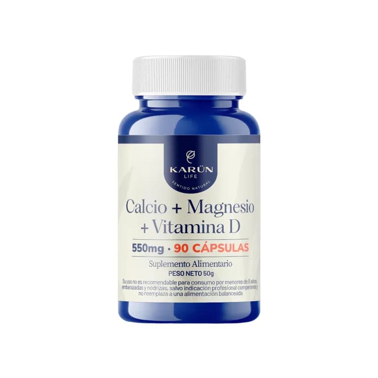 Calcio + Magnesio + Vitamina D 90 Capsulas 550 Mg ...